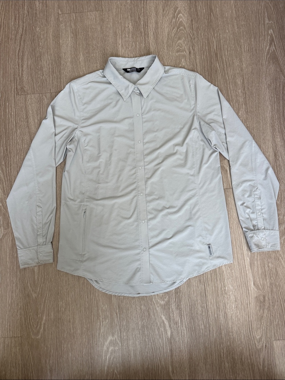 Outdoor Research Astroman women’s Light Gray Lightweight Shirt Snap